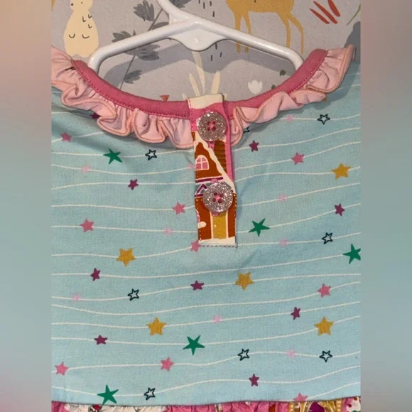 Matilda Jane Gingerbread House Christmas Ruffle Dress Festive and colorful 18 mo - Picture 4 of 16